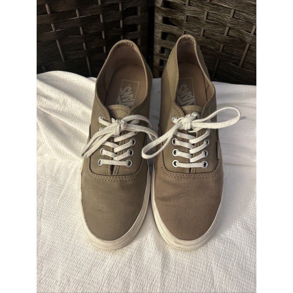 Van's Authentic Classic Tan Sneaker's Unisex Canvas Shoes Men's 6.5/Women's 8